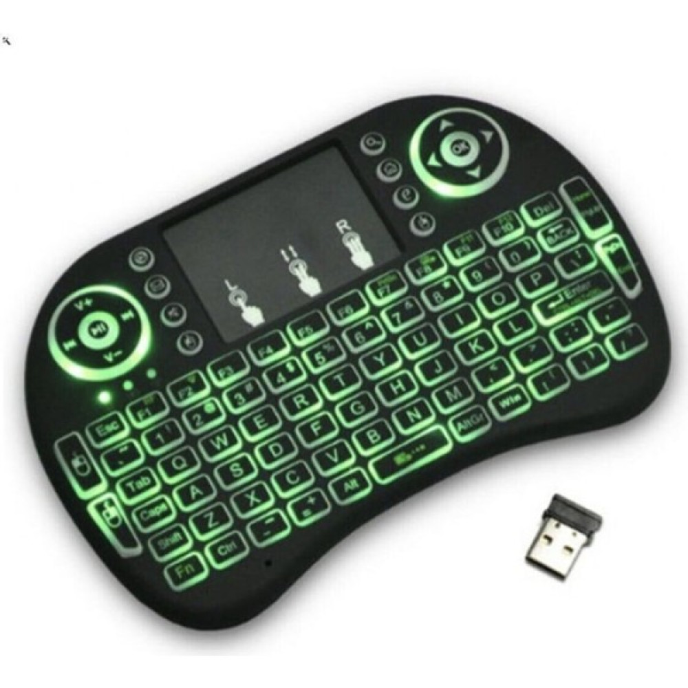 Lisa Butik Işıklı Kablosuz Mini Klavye Tv Televizyon Dokunmatik Mouse - Siyah Oyuncu Klavyesi Fiyatı