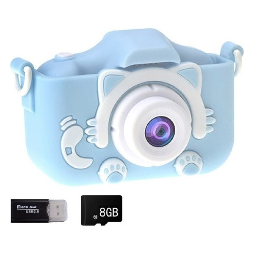 Lisa Butik Mini Eğitici Çocuk Fotoğraf Makinesi Kılıflı Kamera Çocuklar Için 8 GB Dahil Dijital Fotoğraf ve Oyun CMR16 8 - Mavi Dijital Fotoğraf Makineleri Fiyatı