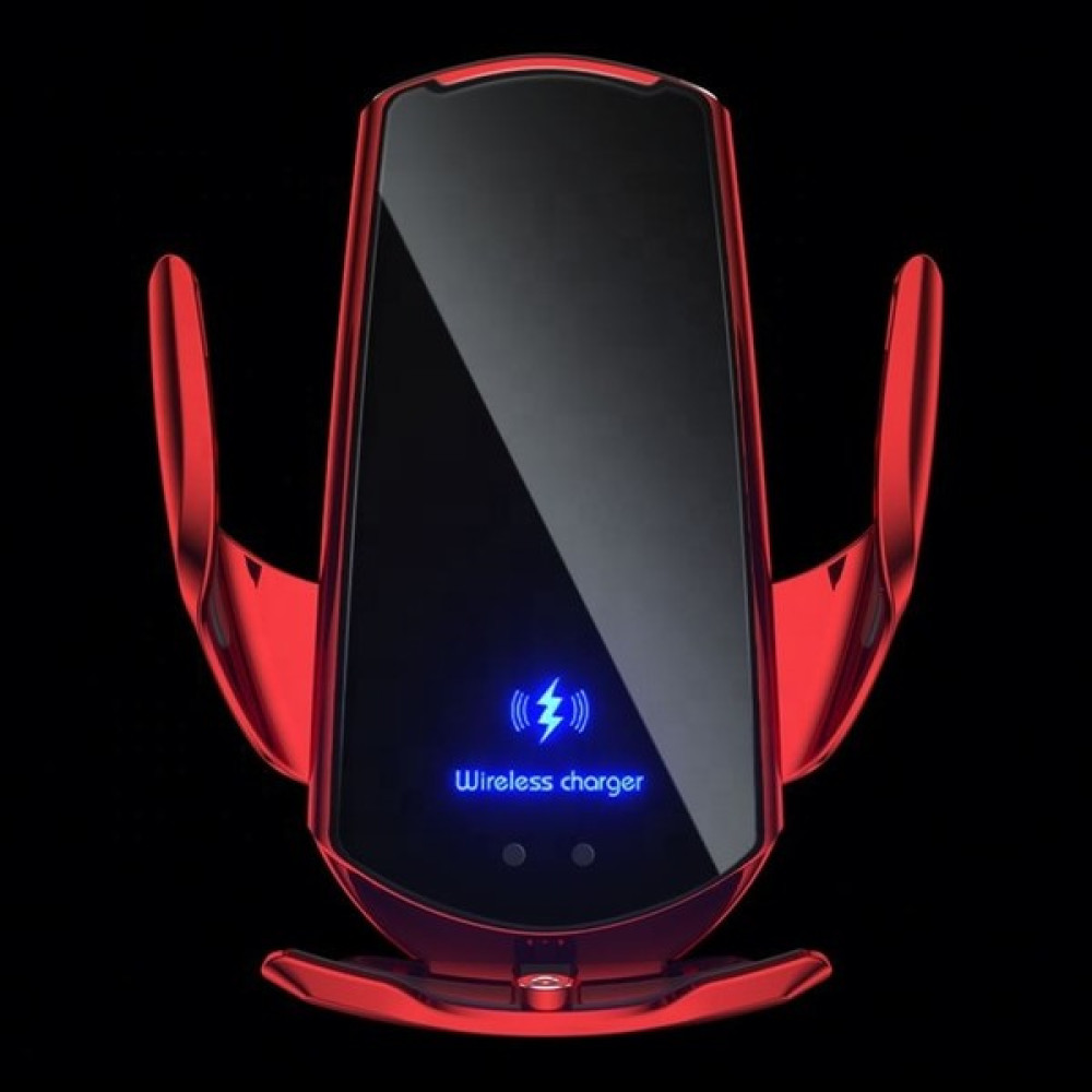 Lisa Butik Q3 Smart Sensör Car Wireless Charger Araç Telefon Şarjlı ve Tutucu Otomatik Akıllı Kızılötesi Sensör - Kırmızı Cep Telefonu Araç Kiti Fiyatı