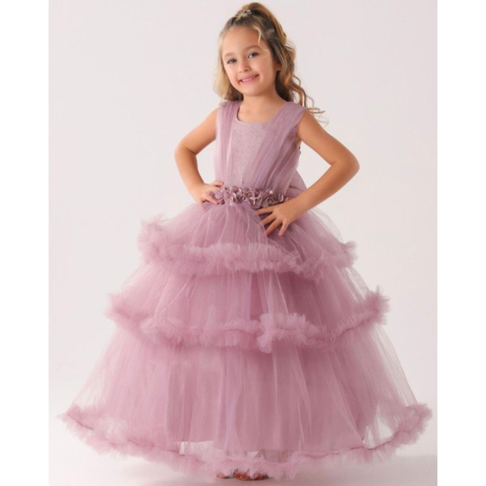 Lisa Kids 2-10 Yaş Yeni Sezon Fırfır Etek Çocuk Gelinlik Abiye Elbise Fiyatı