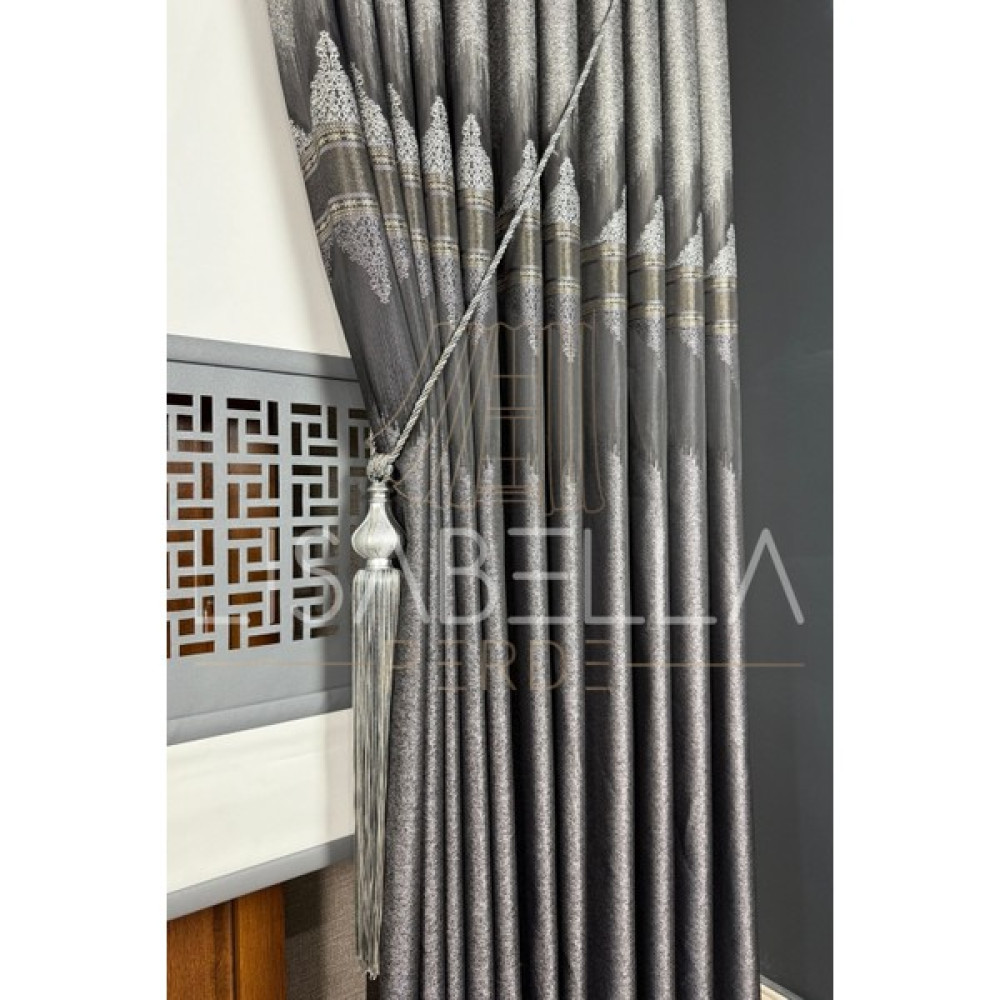 Lisabella Home Platinum Luxe Pano Fon Perde – 1/2,5 Yoğun Pile (Tek Kanat) - Gri - 60 x 270 cm Fon Perde Fiyatı