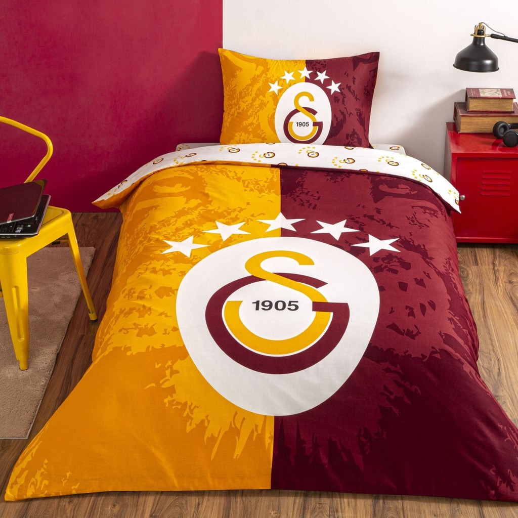 Lisanslı 5.yıldız Galatasaray Nevresim Takımı Tek Kişilik - Renkli - 160 x 220 cm Nevresim Takımı Fiyatı