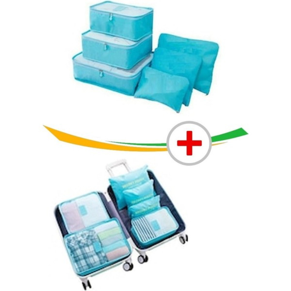 Lisinya 6'lı Set Bavul İçi Katlanabilir Valiz Düzenleyici Eşyaları Koruyan Seyahat Seti Valiz Aksesuarı Pembe Eşya Saklama / Düzenleme Fiyatı