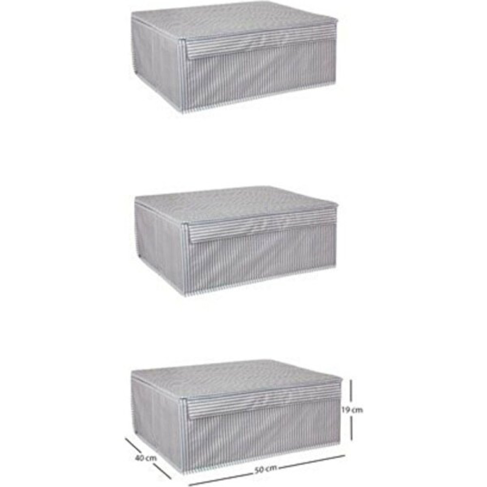 Lisinya Baza Altı Boy Çok Amaçlı Düzenleyici Kutu Organizer Cırt Cırtlı Hurç 19CM x 40CM x 50CM (5 Adet) Hurç Fiyatı