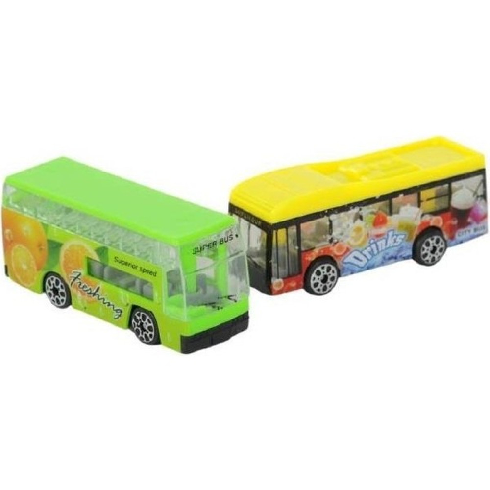 Lisinya Mini 4'lü Otobüs Seti 7 cm - 8824A (Lisinya) Oyun Seti Fiyatı
