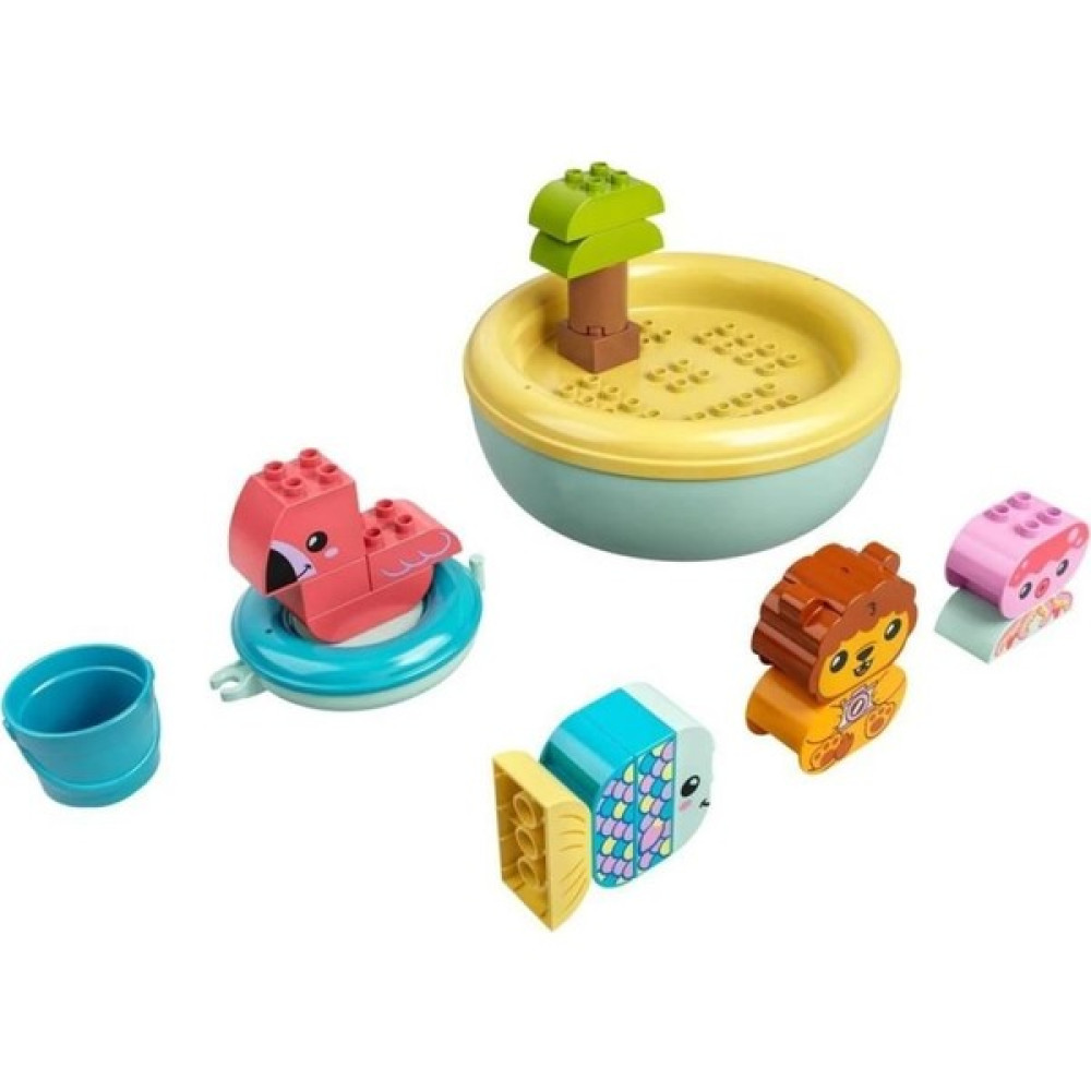LISINYA193 10966 ® Duplo® Banyo Zamanı Eğlencesi: Yüzen Hayvan Adası, 20 Parça, +1,5 Yaş Alithestereo - Lütfen Açıklamayı okuyunuz Legolar ( Yapım Oyuncakları ) Fiyatı