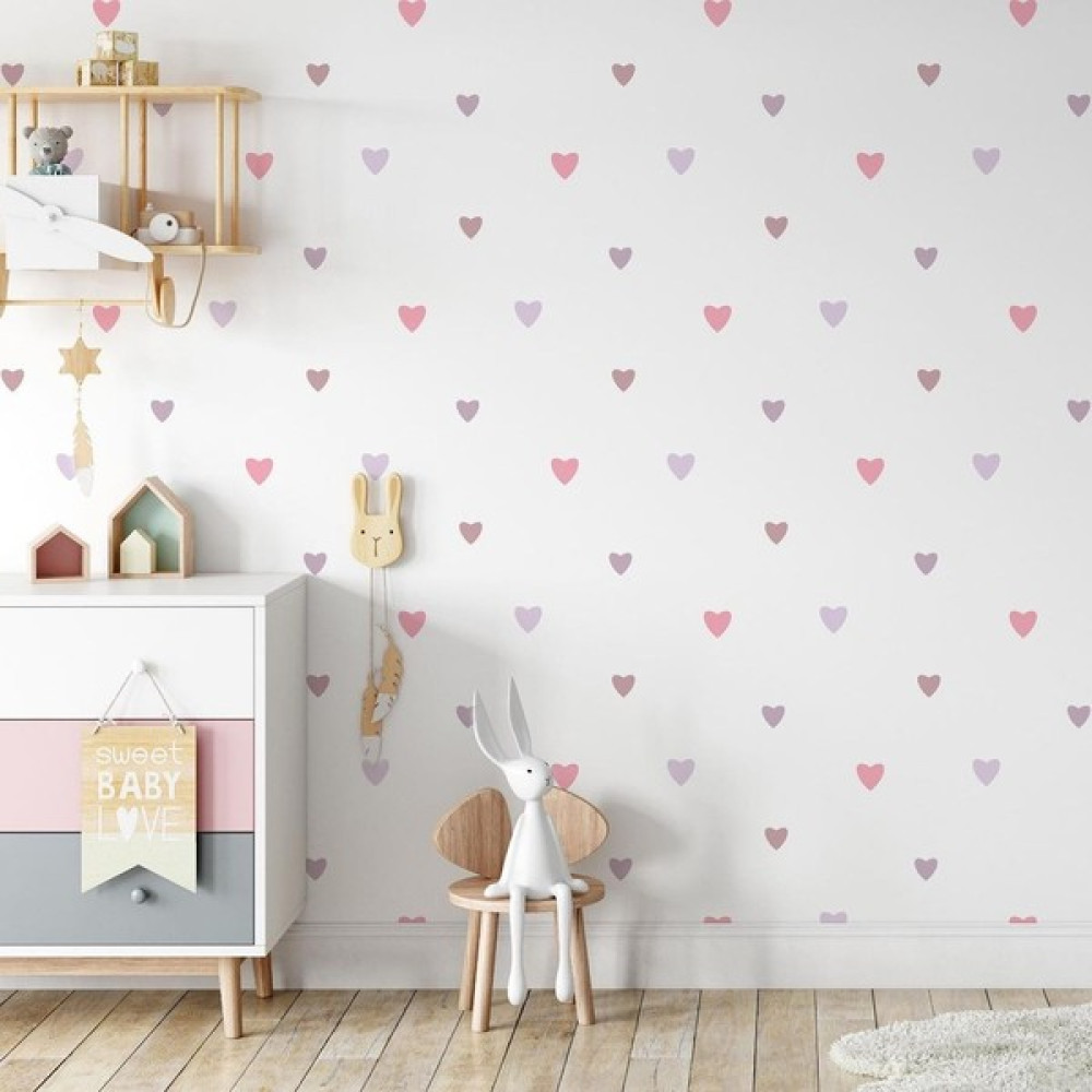 Lismo Kids Minik Kalpler Duvar Stickerı - 100 x 50 cm - Renkli Duvar Stickerı Fiyatı