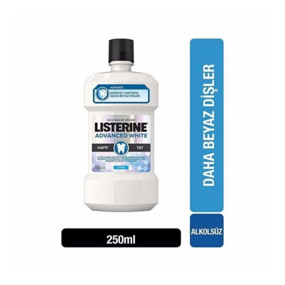 Listerine Advanced White 250 Ml Hafif Tat Ağız Gargara ve Spreyi Fiyatı