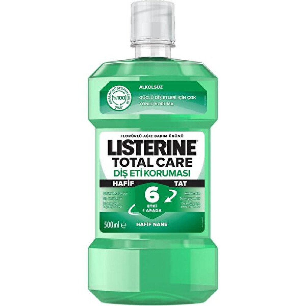 Listerine Ağız Bakım Suyu Alkolsüz Diş Eti Koruması 500 Ml Ağız Gargara ve Spreyi Fiyatı