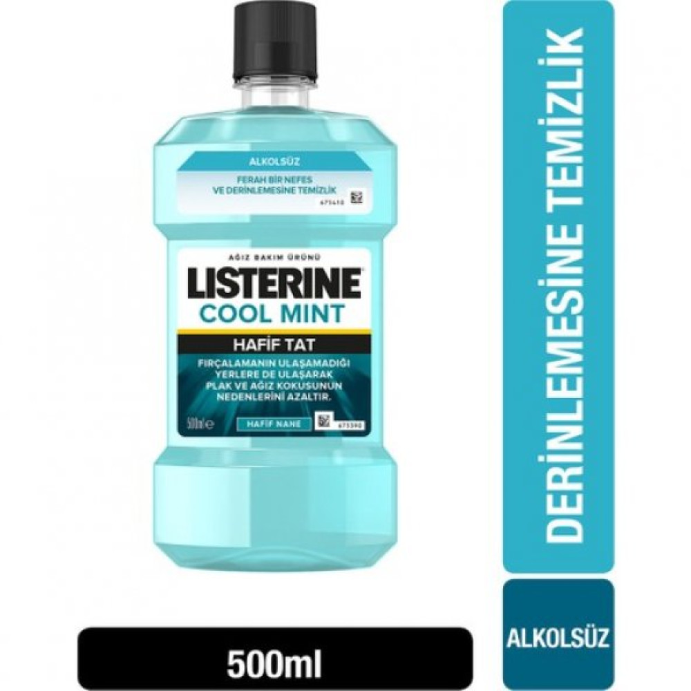 Listerine Cool Mint Hafif Tat 500 Ml Ağız Gargara ve Spreyi Fiyatı
