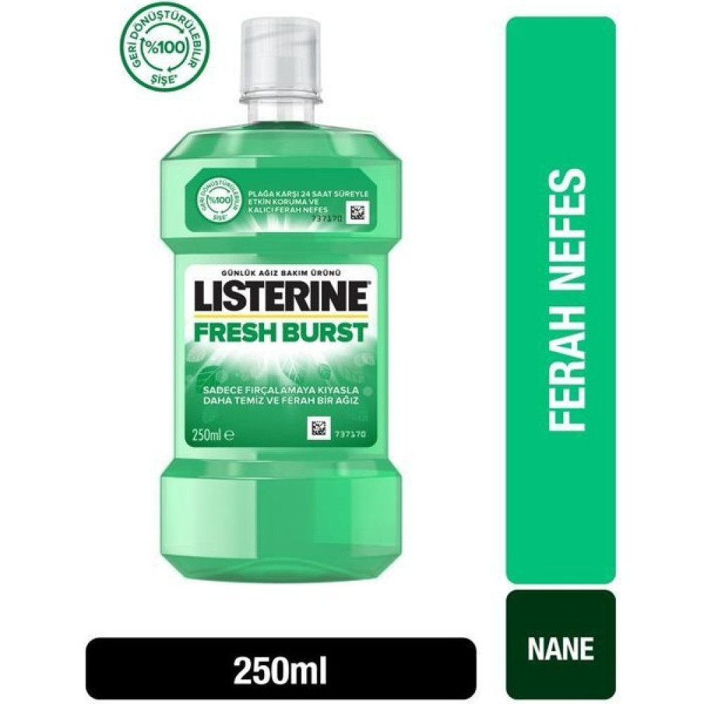 Listerine Fresh Burst Ağız Bakım Suyu 250 ml Ağız Gargara ve Spreyi Fiyatı