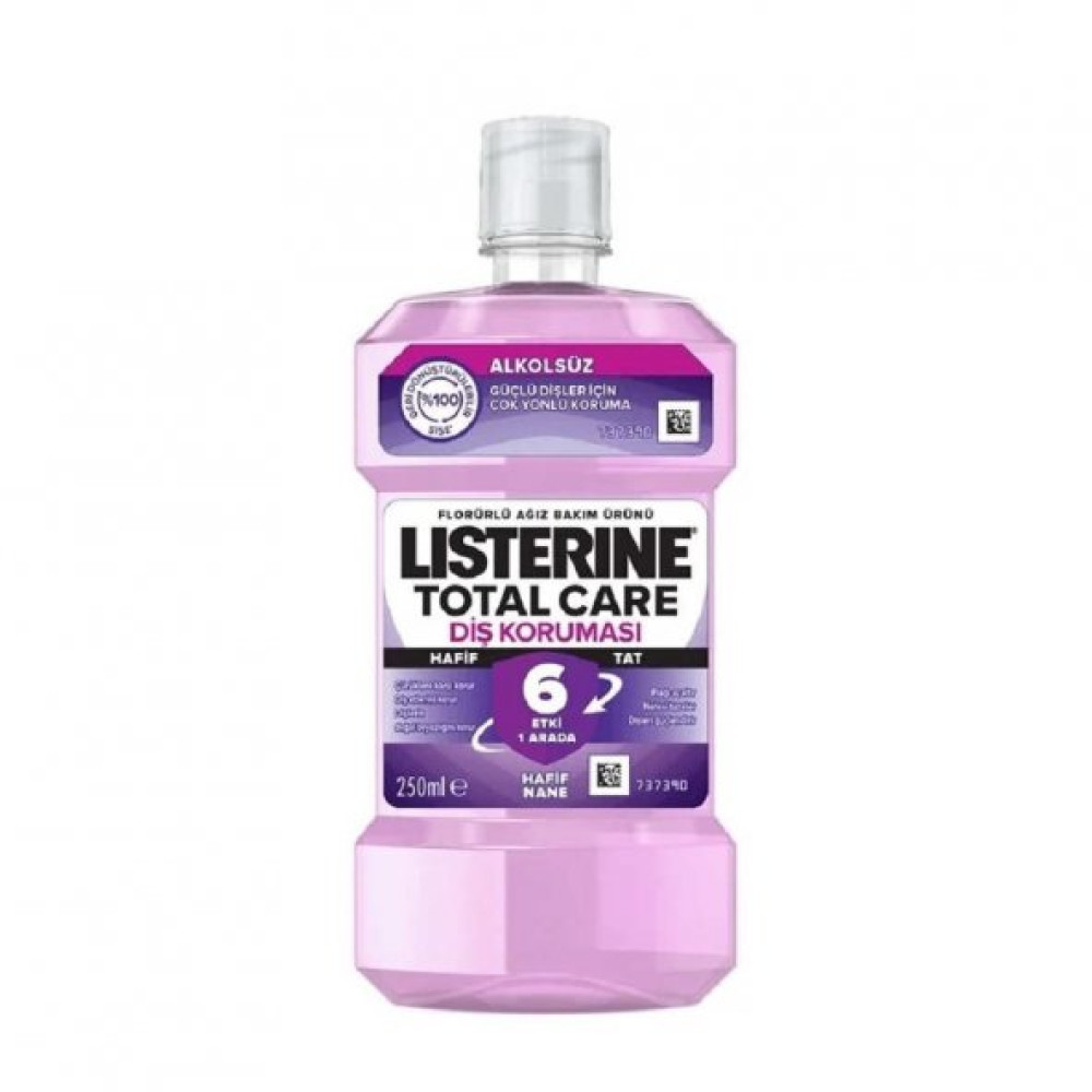 Listerine Total Care Dis Korumasi Alkolsuz 250Ml Hafif Nane Ağız Gargara ve Spreyi Fiyatı