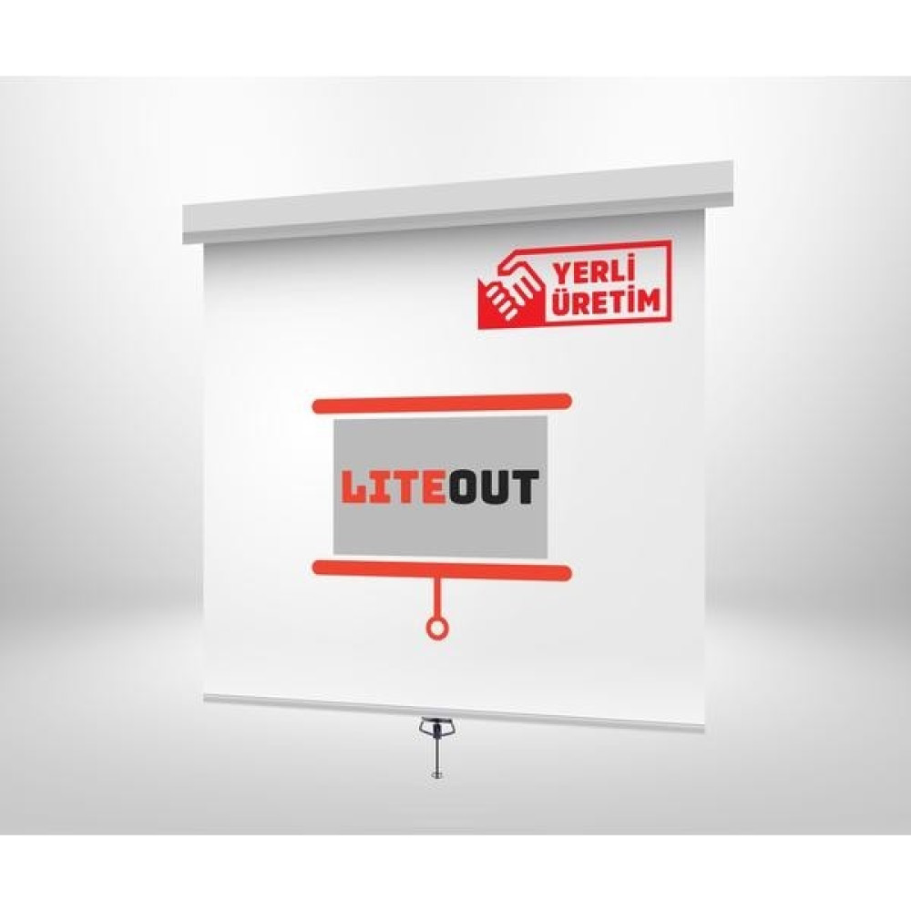 LiteOut 150x150 cm Storlu Manuel Projeksiyon Perdesi Projeksiyon Perdesi Fiyatı