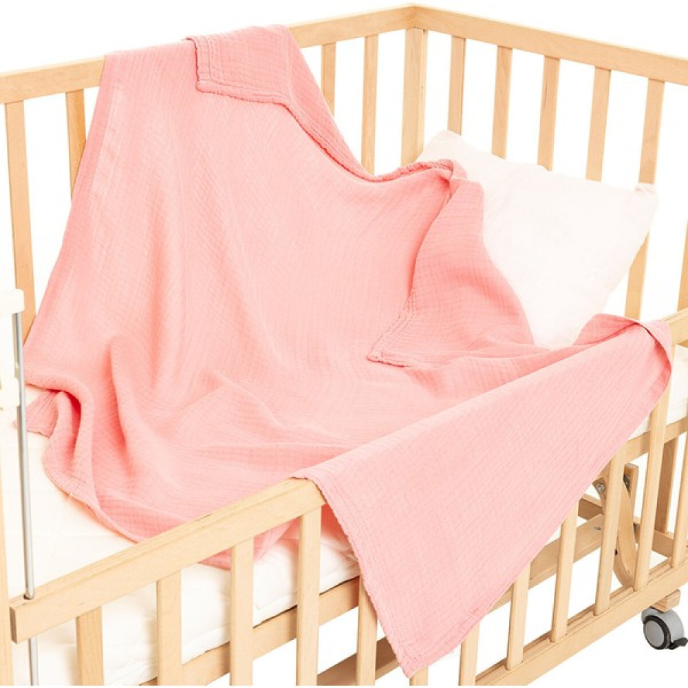 Little Dreams 4 Kat Müslin Battaniye Müslin Battaniye - Açık Pembe Bebek Battaniyesi Fiyatı