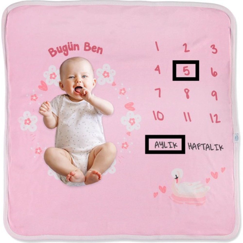 Little Dreams Bebek Fotoğraf Çekim Battaniyesi - Antrasit Bebek Battaniyesi Fiyatı