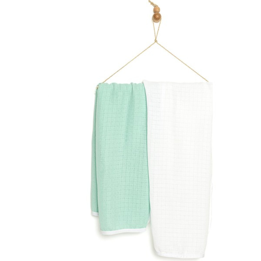 Little Dreams Tek Kat Ikili Müslin Battaniye Unisex - Mint Bebek Battaniyesi Fiyatı