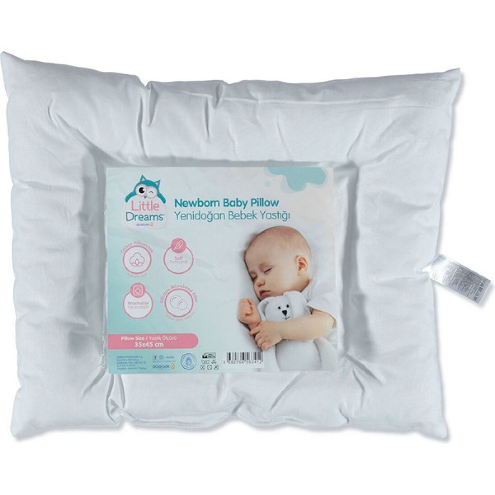 Little Dreams Yenidoğan Bebek Yastığı - Beyaz Bebek Yastığı-Kılıfı Fiyatı