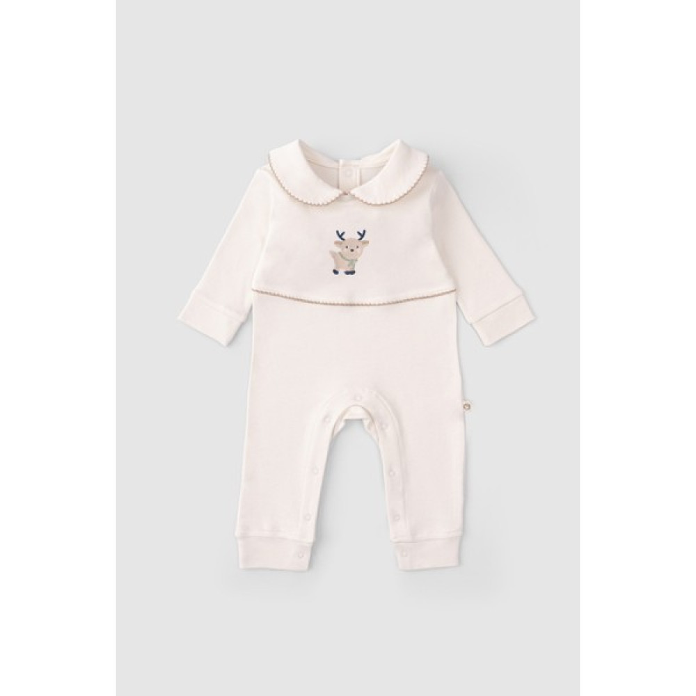 Little Gusto Bebe Yakalı Tulum Geyik Nakışlı Bebek Tulumu Fiyatı