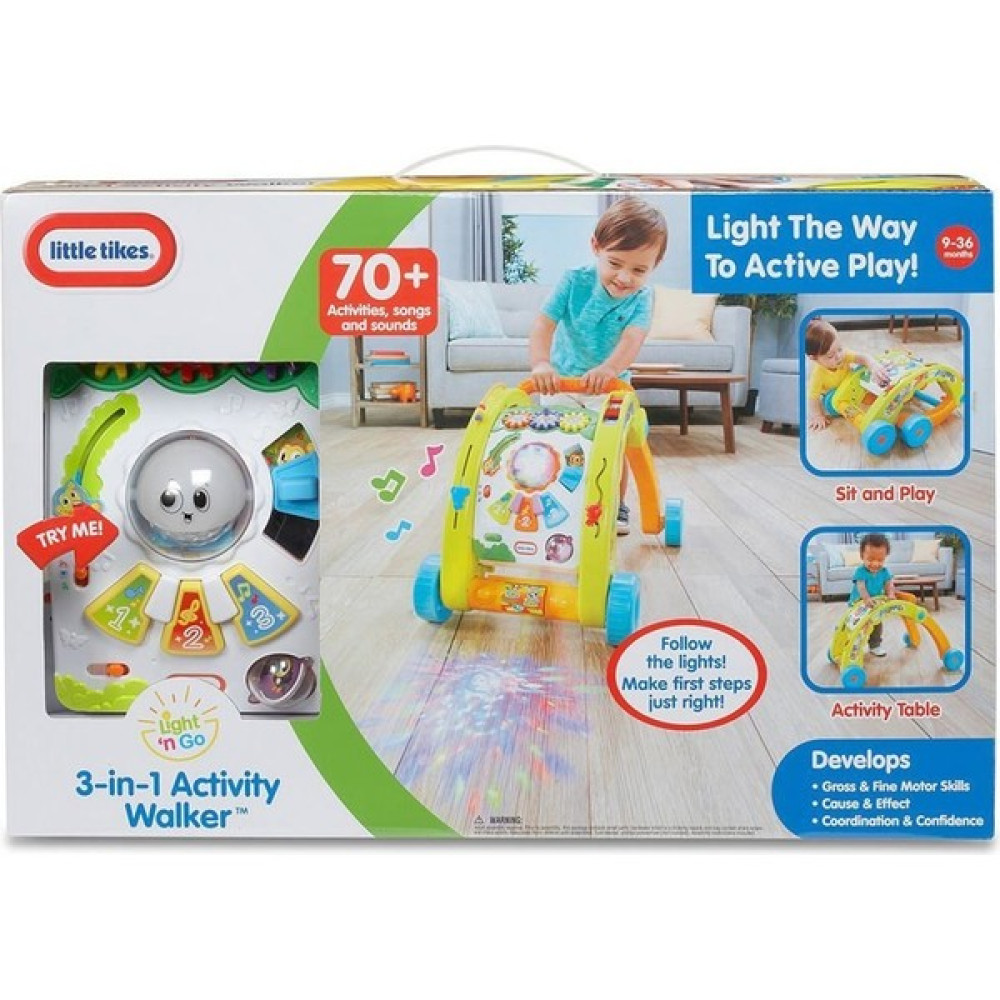 Little Tikes 640957PX1 Little Tikes™, 3'ü1 Arada Yürüteç, 9 Ay - 3 Yaş Arası Çocuklar Için Uygundur. - Beyaz - Mavi Yürüteç Fiyatı