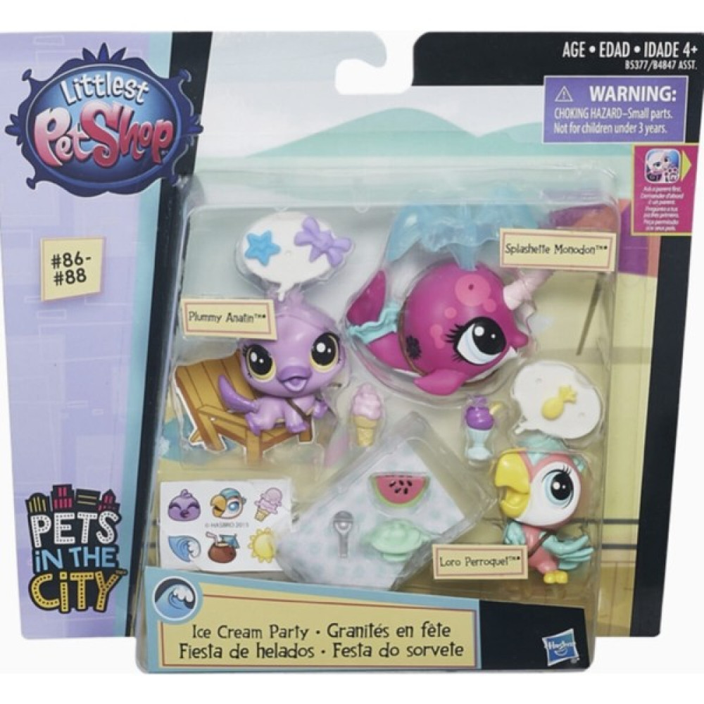 Littlest Pet Shop Miniş Dondurma Partisi Miniş Aileler Serisi Yeni Seri Minişler Pet Shop Lps Oriji - Renkli Oyun Seti Fiyatı