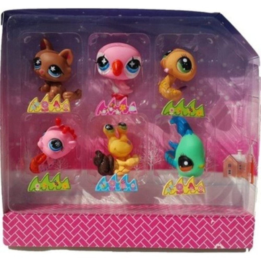 Littlest Pet Shop Neşeli Minişler 6'lı Miniş Ailesi Oyuncak Pet Star Minişler Pembe Kuşlu Model Set Oyuncak Fiyatı