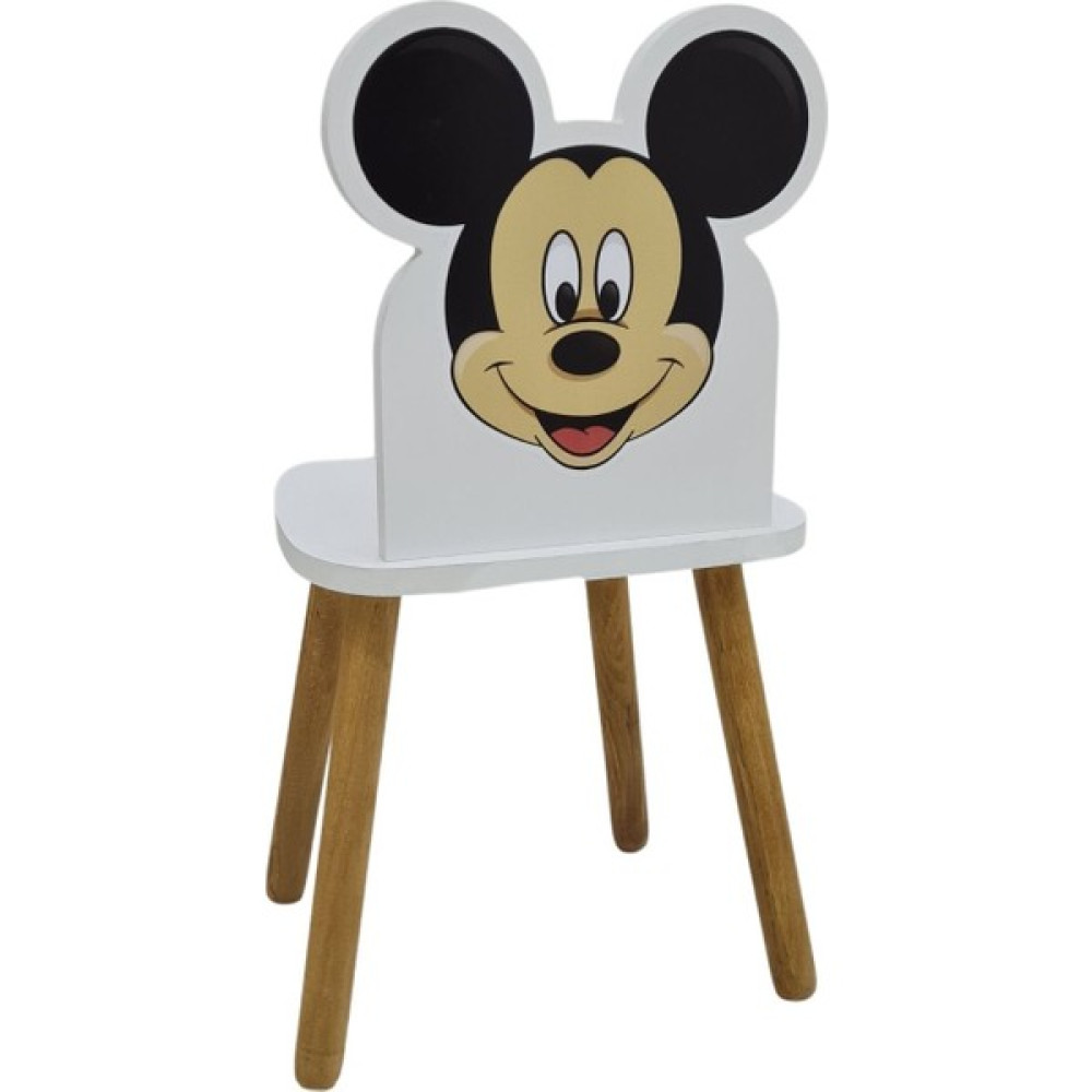 Liva Ahşap Çocuk Sandalyesi 4-12 Yaş Mickey Mouse Masa - Sandalye & Tabure Fiyatı