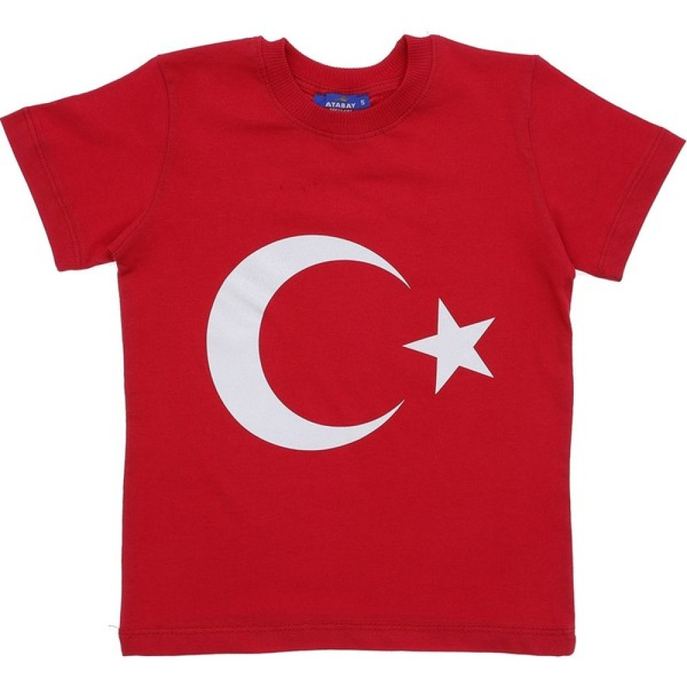 Livane 5-8 Yaş Türk Bayrağı Baskılı T-Shırt Erkek Çocuk T-shirt Fiyatı