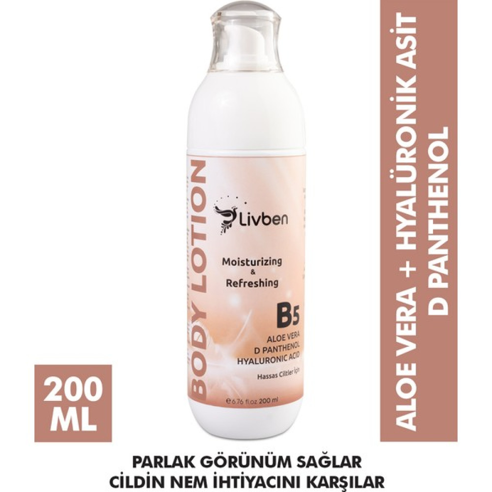Livben ® Aloe Vera Therapy Nem Bakım Vücut Losyonu 200 ml Nemlendiriciler Fiyatı