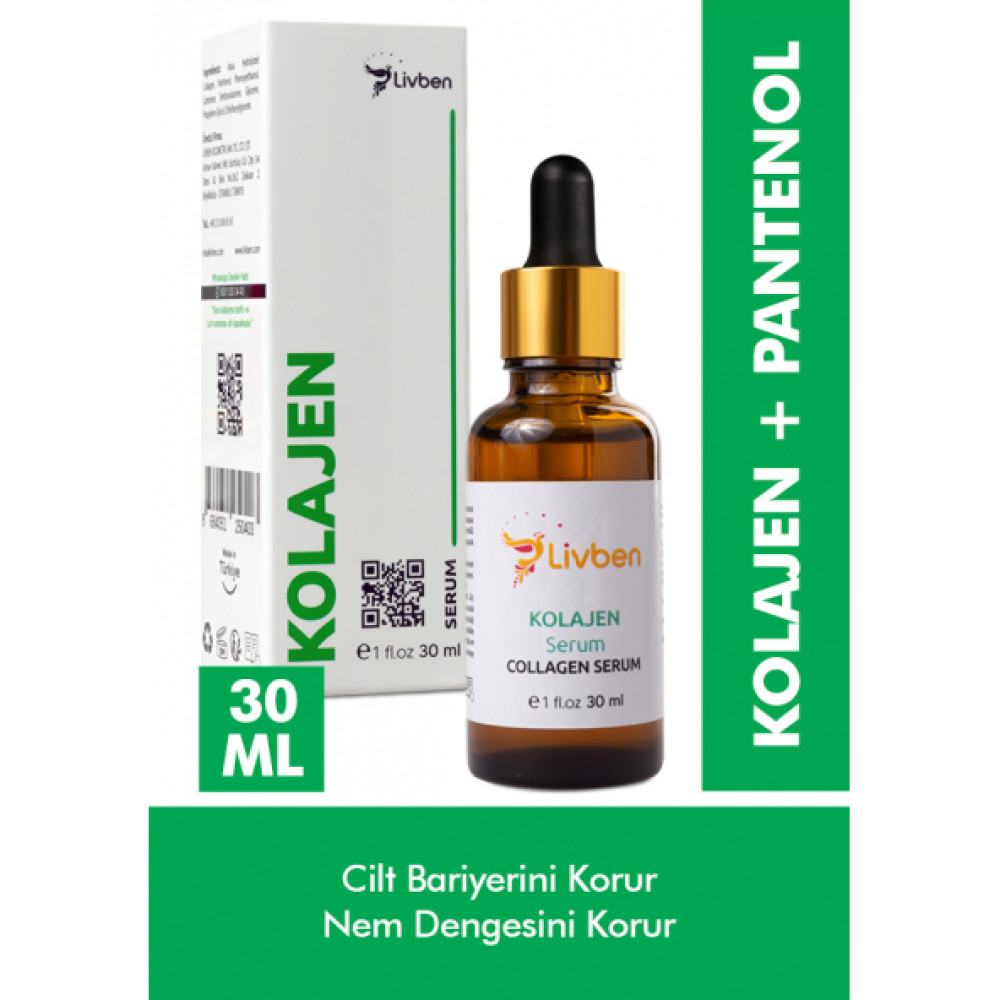 Livben Bariyer Koruyucu, Nem Dengesi Koruyucu Kolajen Serum 30 Ml Cilt ve Yüz Bakımı Fiyatı