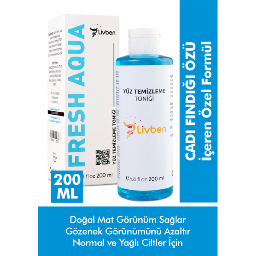 Livben Cadi Findigi Ozlu Dogal Mat Gorunum Gozenek Temizleyici Yuz Temizleme Tonigi 200 Ml Cilt Temizleme ve Peeling Fiyatı
