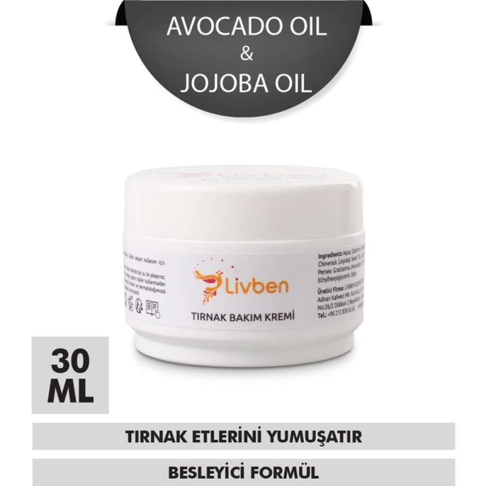 Livben ® Tırnak Bakım Kremi 30 ml Tırnak Bakımı Fiyatı