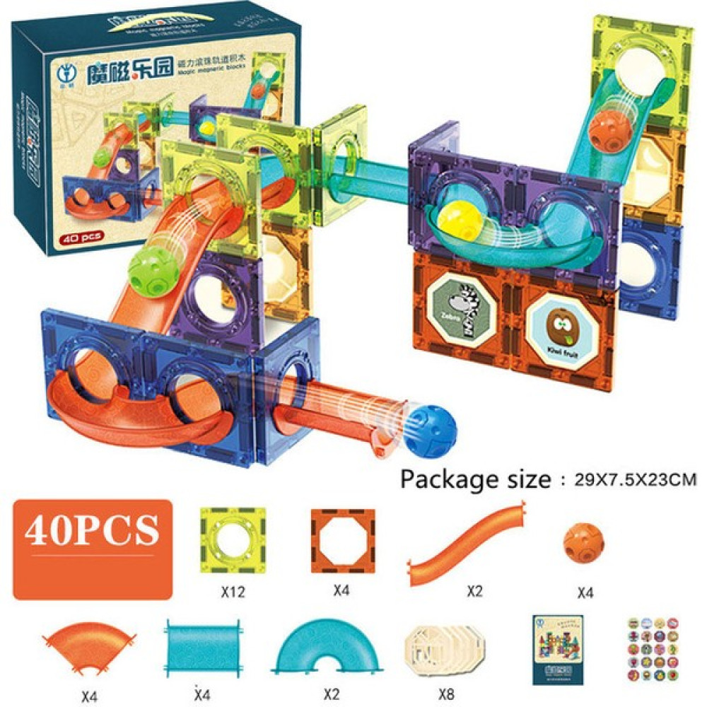 Liveasy Çocuklar Kayar Top Mıknatıs Blokları Oyuncaklar 40 Parça (Yurt Dışından) Legolar ( Yapım Oyuncakları ) Fiyatı