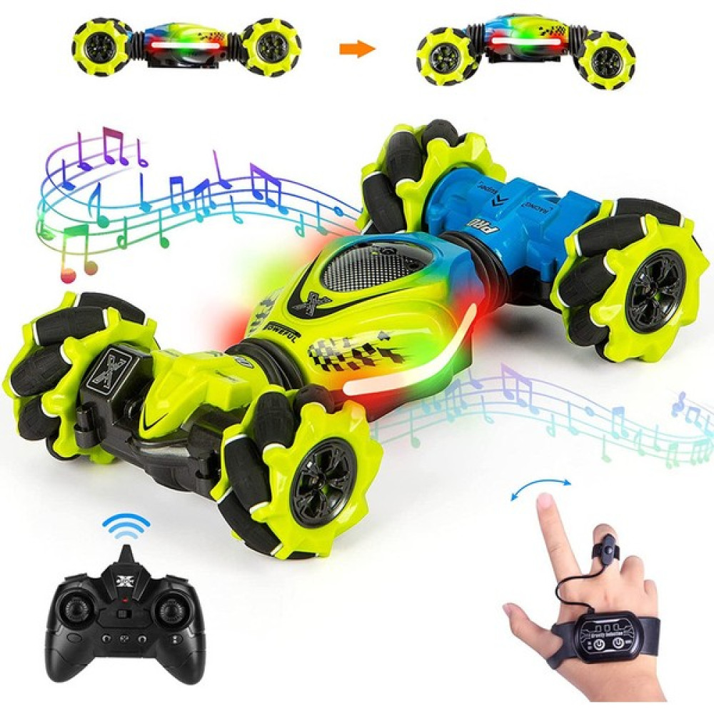 Liveasy Hareket Sensörlü 4WD 2.4 Ghz Rc Dublör Oyuncak Araba - Sarı - mavi (Yurt Dışından) - Turkuaz Oyuncak Araç Fiyatı