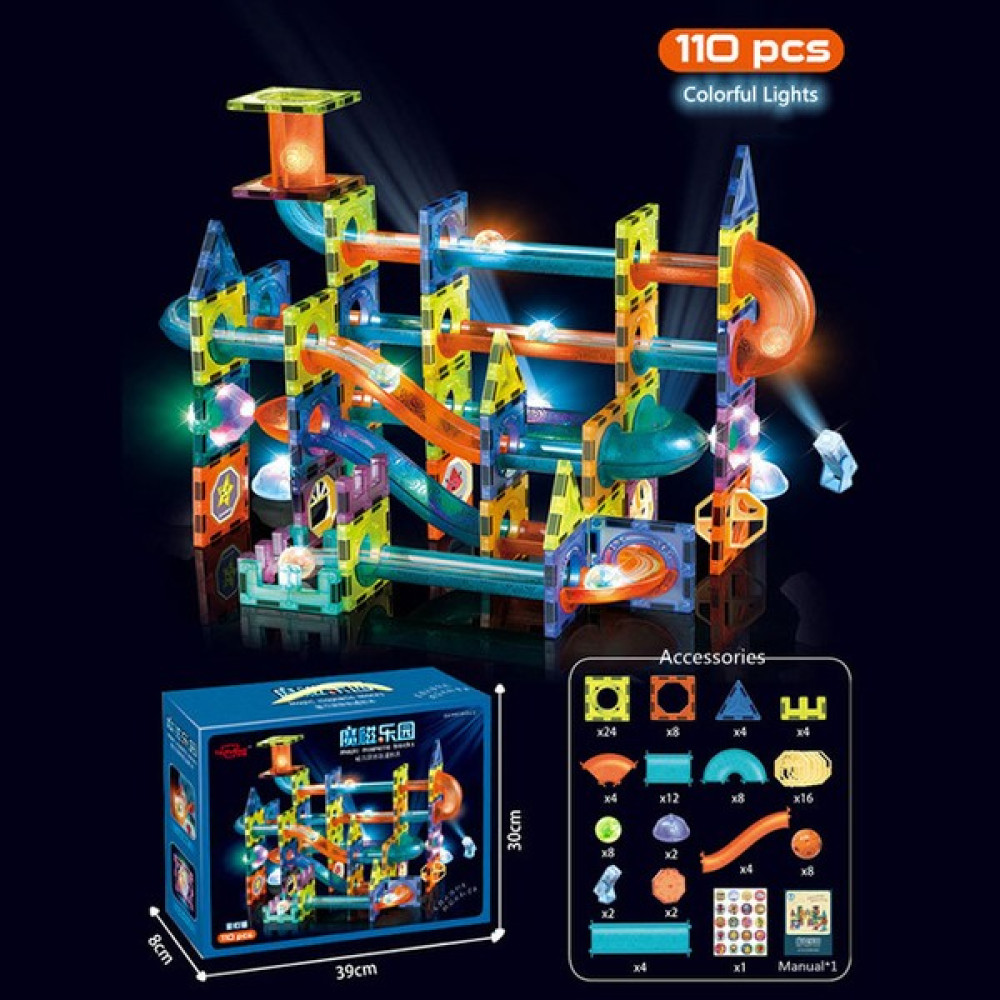 Liveasy Renkli Aydınlatma 3D Manyetik Renkli Pencereler Yapı Taşları Oyuncaklar 110 Parça (Yurt Dışından) Legolar ( Yapım Oyuncakları ) Fiyatı