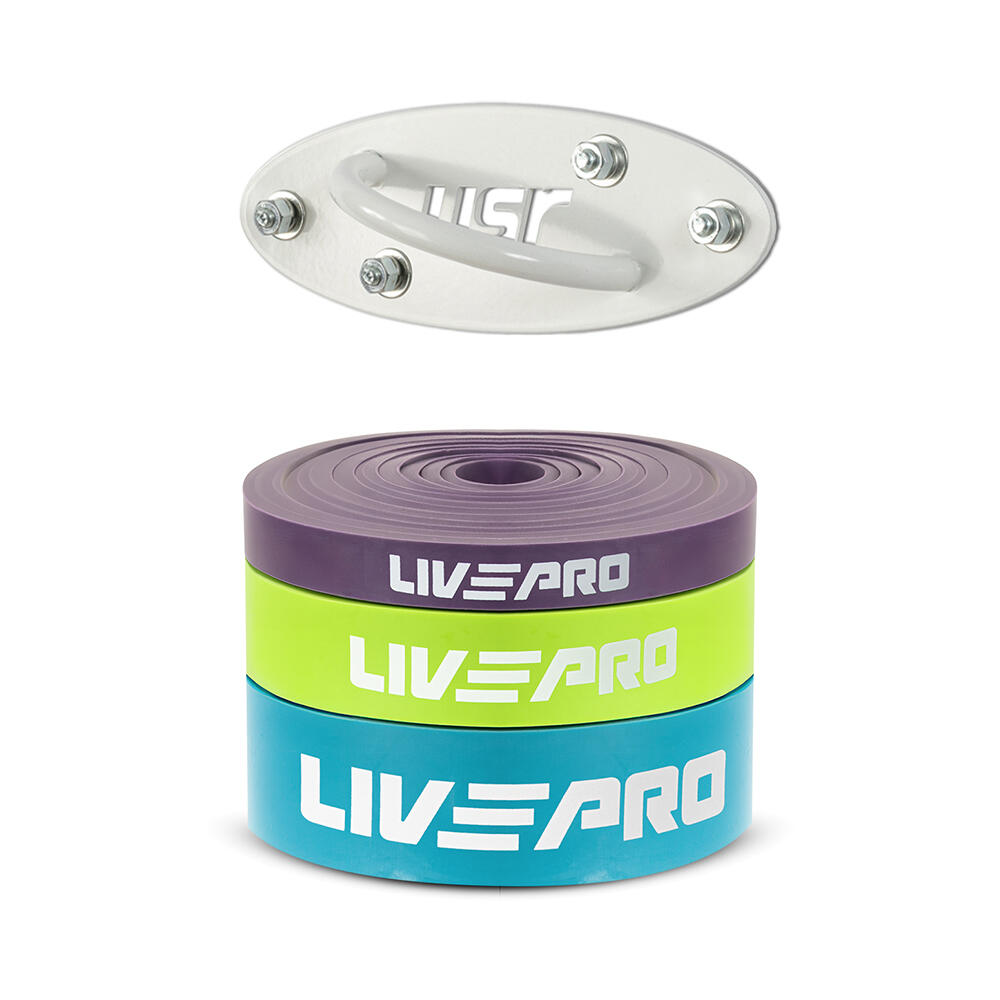 Livepro LP8410-2 3 lü Direnç Lastiği-Tavan Aparatı Seti Fitness Kondisyon Aksesuarları Fiyatı