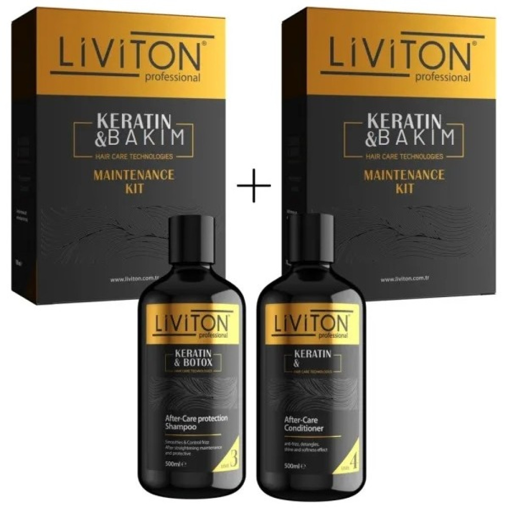 Liviton Professional 2 Adet 100 ml Keratin Set, 500 ml After Keratin Şampuan ve 500 ml 4 Level Saç Kremi Fırsatseti Oto Boyaları Fiyatı
