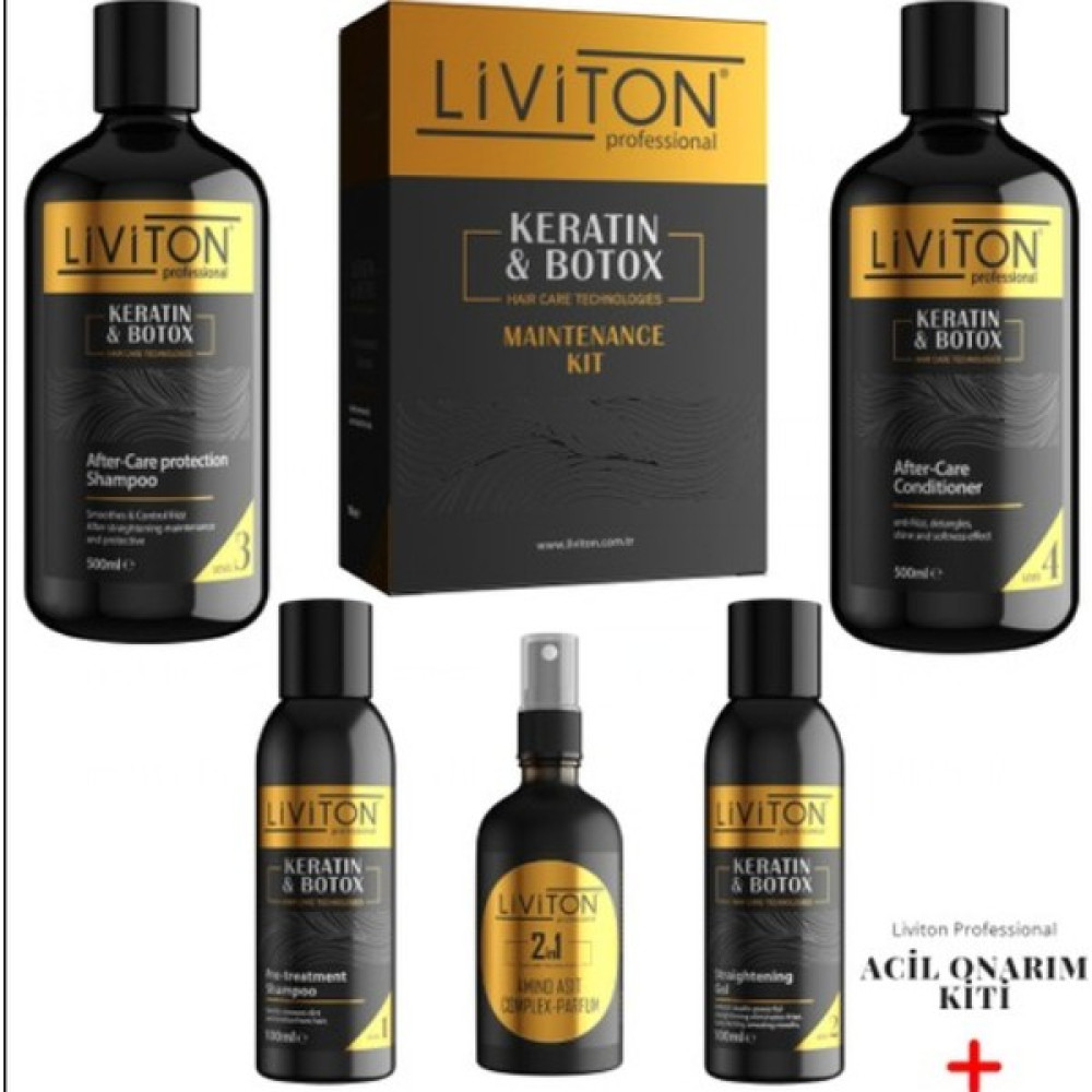 Liviton Professional Acil Saç Onarım Kiti Keratin+Bakım+Saç Parfümü Saç Bakım Maskeleri & Serumlar & Spreyler Fiyatı