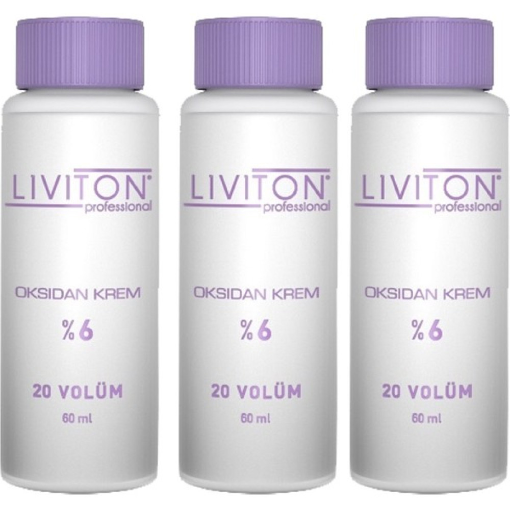 Liviton Professional Ev Tipi Universal Boya Aktive %6 Oksidan Krem 20 Volume 3 Adet Saç Boyası Fiyatı