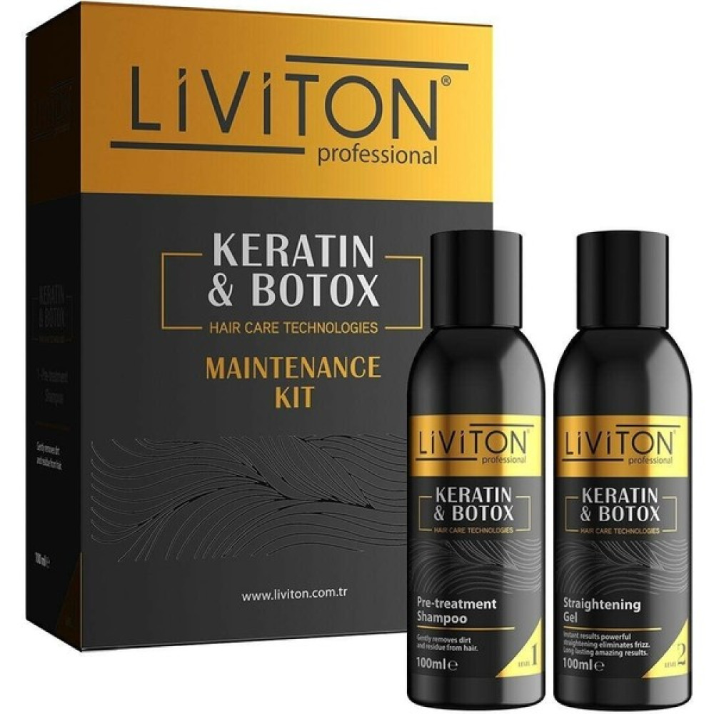 Liviton Professional Keratin Botox 100 ml Mini Set 2'li Şampuan ve Düzleştirici Jel Şampuan ve Saç Kremi Fiyatı