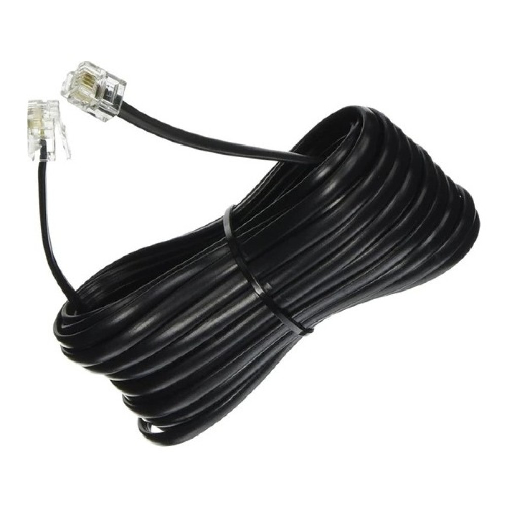 LIVOLO 5 metre Siyah Telefon Modem Adsl Vdsl Ara Kablosu Telefon Rj11 Hat Bağlantı Kablosu Ağ / Network Kablosu Fiyatı