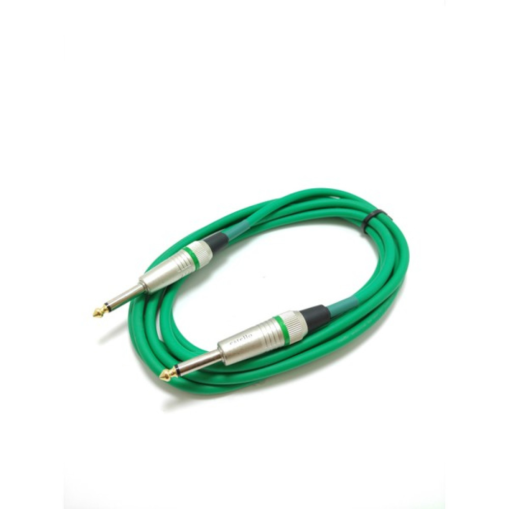 LİVOLO Estello 3 mt 6.3 mm Mono Çivi Jak Pvc Kablo - Yeşil Stüdyo ve Sahne Ekipmanları Fiyatı