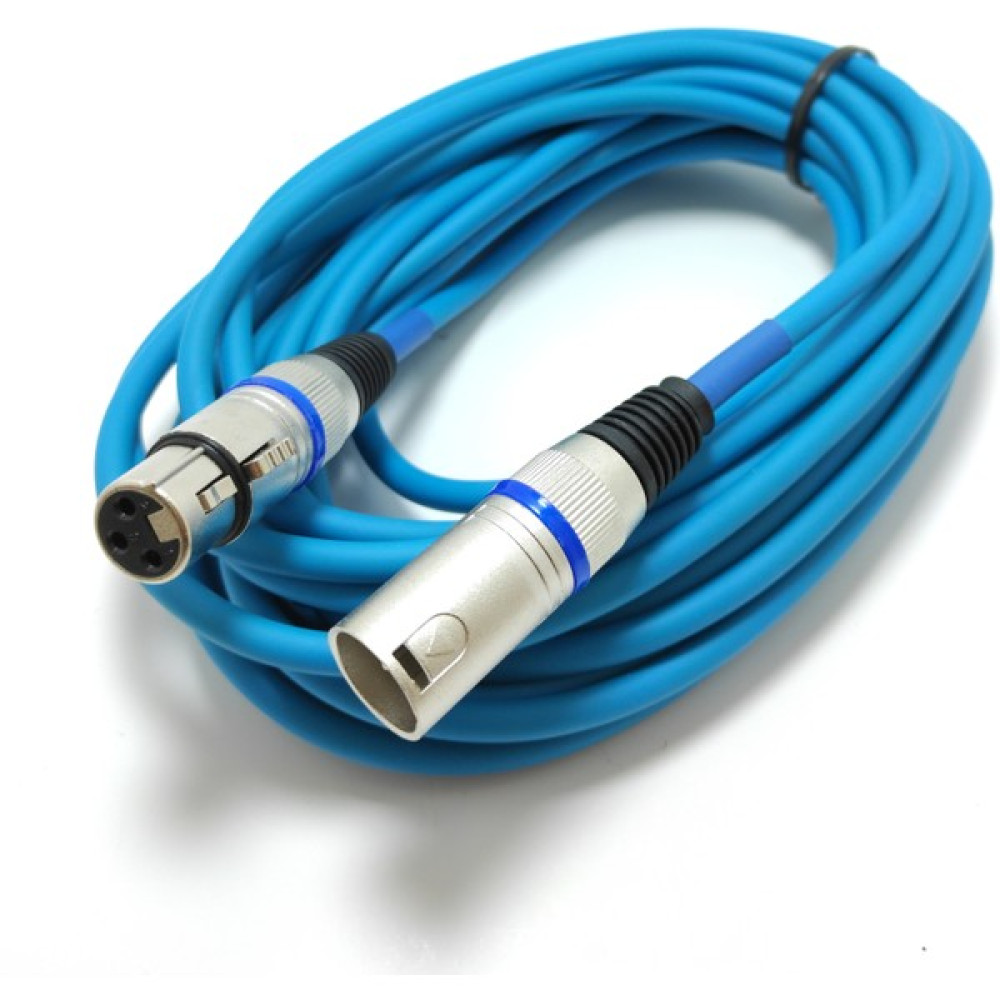 LİVOLO Estello 8 mt Xlr-Xlr Dişi Erkek Pvc Kaplı Mikrofon Kablosu - Mavi Stüdyo ve Sahne Ekipmanları Fiyatı