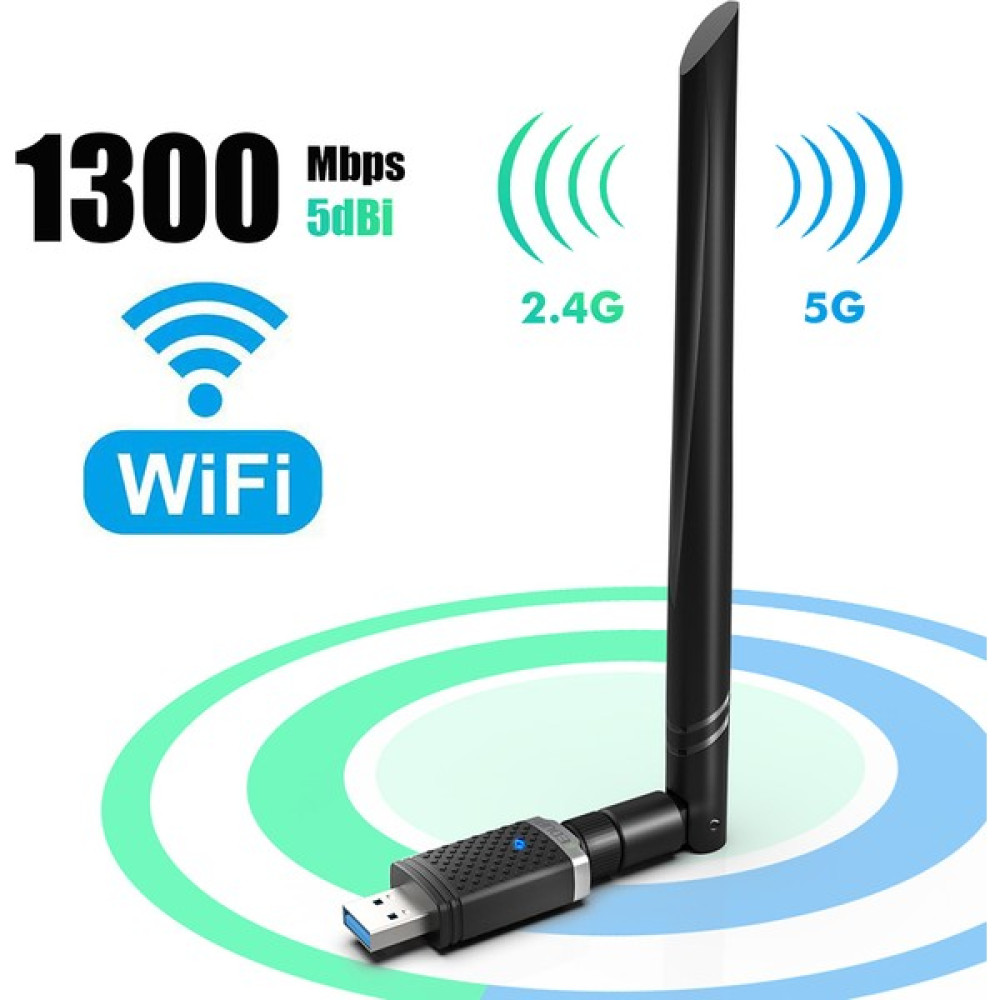 Livx Edup USB Wifi Pro Sinyal Yakınlaştırıcı – Güçlendirici Adaptör Kart 1300 Mbps EP-AC1686 Wireless Adaptör Fiyatı