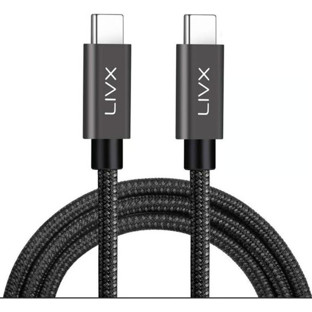 Livx Solid 100W 5A Type C To iPhone 15 Plus Pro Max Hızlı Şarj ve Data Kablosu Halat Örgülü Space Gray 3 Metre Cep Telefonu Kablosu Fiyatı