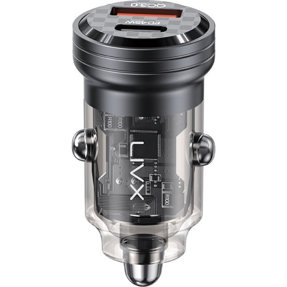 Livx Transparent 45W Pd/qc Type C ve USB Çıkış Ultra Hızlı Mini Araç Şarj Cihazı L35 Bilgisayar Çevirici ve Adaptörü Fiyatı