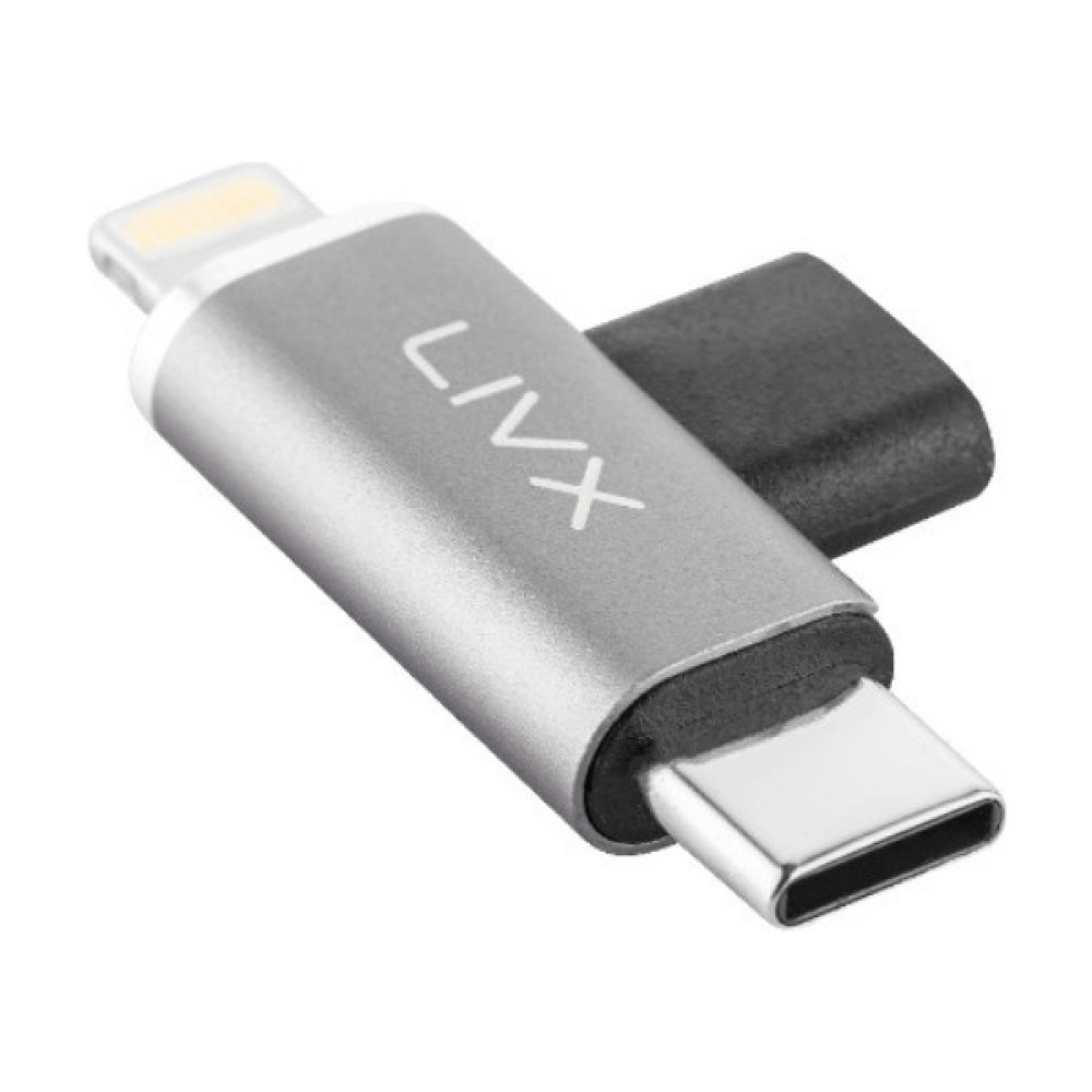 Livx Type C To Lightning/type C Çevirici Dönüştürücü Otg Adaptör Otgbt - Gri Cep Telefonu Kablosu Fiyatı