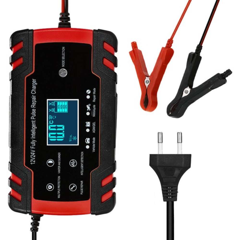 Lixada 12 V Lcd Ekran İle 24 V Darbe Tamir Şarj Motosiklet (Yurt Dışından) Akü Şarj Edici Fiyatı
