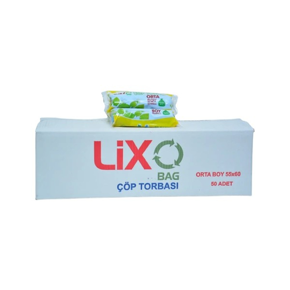 Lixo Orta Boy Çöp Poşeti 55x60 Cm 20 Li Rulo 50 Paket Mavi Oto Boyaları Fiyatı