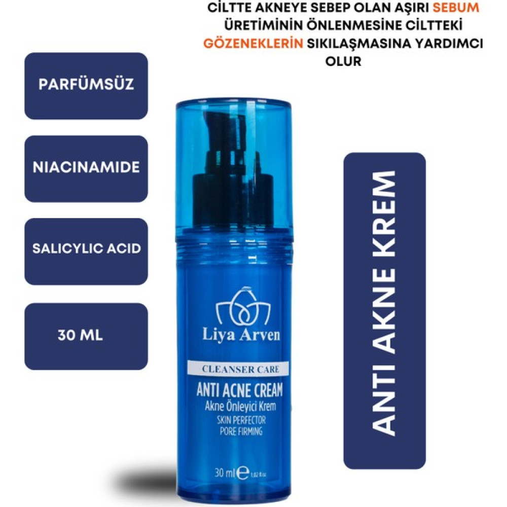 Liya Arven Akne Önleyici Krem - 30 ml Oto Boyaları Fiyatı