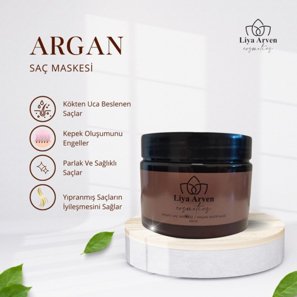 Liya Arven Argan Yağlı Kepek Oluşumunu Engelleyen Saç Maskesi - 250ML Oto Boyaları Fiyatı